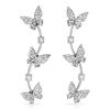 18k White Gold 1.45CTW Diamond Earrings, (SI1-SI2/G-H)