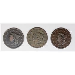 THREE LARGE CENTS: