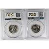 Image 2 : TWO PCGS 1967 QUARTERS: