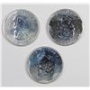Image 2 : THREE CANADA SILVER MAPLE LEAFS