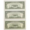 Image 2 : THREE 1981 $5.00 FEDERAL RESERVE NOTES