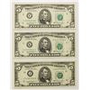 Image 1 : THREE 1981 $5.00 FEDERAL RESERVE NOTES