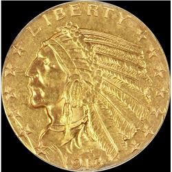 1913-S $5.00 GOLD