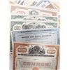 Image 2 : 100 MIXED LARGE AVATION & RAILROAD STOCK CERTS