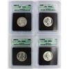 Image 1 : (4) WASHINGTON QUARTERS: ALL ICG