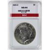 Image 2 : 1923-D PEACE SILVER DOLLAR