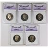 Image 1 : KENNEDY HALF DOLLAR LOT: 5 COINS TOTAL