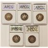 Image 2 : KENNEDY HALF DOLLAR LOT: 5 COINS TOTAL