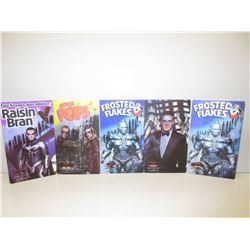 5 Kellogg's Holographic Cards from Batman & Robin Movie