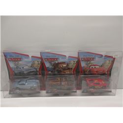 Disney Cars2 Finn McMissile, Mater & Lightning McQueen