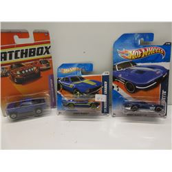 3 Cars - F150 Raptor, 71 Maverick Grabber, 63 Corvette