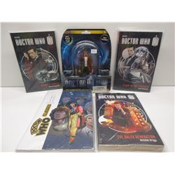 Doctor Who Action Figuire & 4 Doctor Who Books