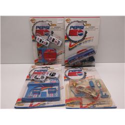 4 Pepsi Toy Racing Sets