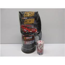 Nascar Mug - Cocoa & Set of Molson Canadian Poker Chips