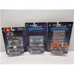3 Muscle Machines 1:64 Cars
