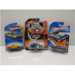 3 Hot Wheels Cars
