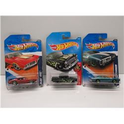 3 Hot Wheels Cars