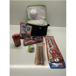 Cooler Lunch Bag with Disney Cars Items