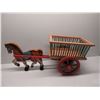 Image 1 : Homemade Wood Horse and Wagon