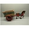 Image 2 : Homemade Wood Horse and Wagon