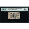 Image 1 : 10 Cent Third Issue Fractional Currency Note PMG 64
