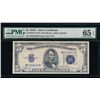Image 1 : 1934C $5 Silver Certificate PMG 65EPQ