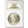 Image 1 : 1923 $1 Peace Silver Dollar Coin NGC MS65