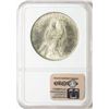 Image 2 : 1923 $1 Peace Silver Dollar Coin NGC MS65