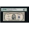 Image 1 : 1953A $5 Silver Certificate Star Note PMG 67EPQ