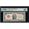 Image 1 : 1928G $2 Legal Tender Note PMG 65EPQ