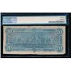 Image 2 : 1864 $20 Confederate States of America Note PMG 62