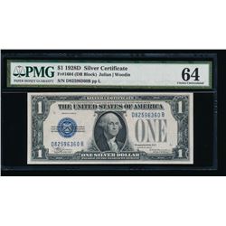 1928D $1 Silver Certificate PMG 64