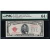 Image 1 : 1928C $5 Legal Tender Note PMG 64EPQ