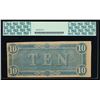 Image 2 : 1864 $10 Confederate States of America Note PCGS 55
