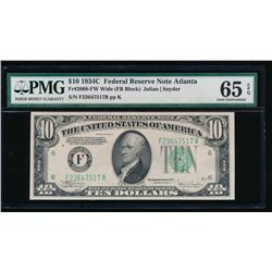 1934C $10 Atlanta Federal Reserve Note PMG 65EPQ