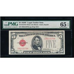 1928F $5 Legal Tender Note PMG 65EPQ