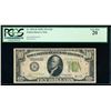 Image 1 : 1928C $10 New York Federal Reserve Note PCGS 20