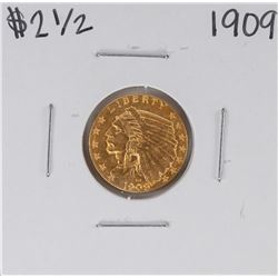 1909 $2 1/2 Indian Head Quarter Eagle Gold Coin