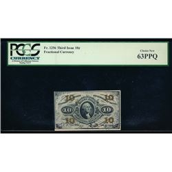 10 Cent Third Issue Fractional Note PCGS 63PPQ