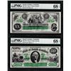 Image 1 : Low Serial Set 1872 $20 & $50 South Carolina Obsolete Notes PMG Superb Gem Unc. 68EPQ