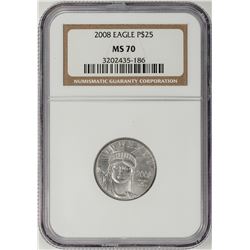 2008 $25 Platinum American Eagle Coin NGC MS70