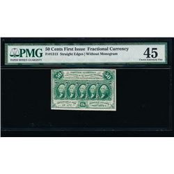 50 Cent First Issue Fractional Note PMG 45