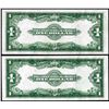 Image 2 : Lot of (2) Consecutive 1923 $1 Silver Certificate Notes