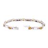 Image 3 : 4.03 ctw Citrine Quartz And Diamond Bracelet - 14KT White Gold