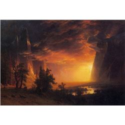 Sunrise in Yosemite Valley by Albert Bierstadt