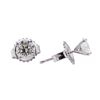 Image 2 : 0.80 ctw Diamond Earrings - 14KT White Gold