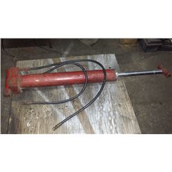 Red Hydraulic Cylinder (around 31" x 3"1/4  and 1"1/4 knside)