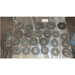 Lot of Milling Cutter from 3"3/4 to 5"