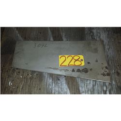 Stainless Plate 19 3/4 x 6 1/2 (10 ) x 1/4 
