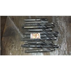 Lot of Taper Shank Drill (including 1"1/8- 1"5/32- 1"3/16- 1"1/4- 1"11/32- 1"3/8- 1"13/32- 1"7/16)